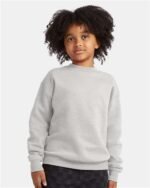 Hanes Ecosmart Crewneck Sweatshirt, Long Sleeve Solid Print Pullover Sweater