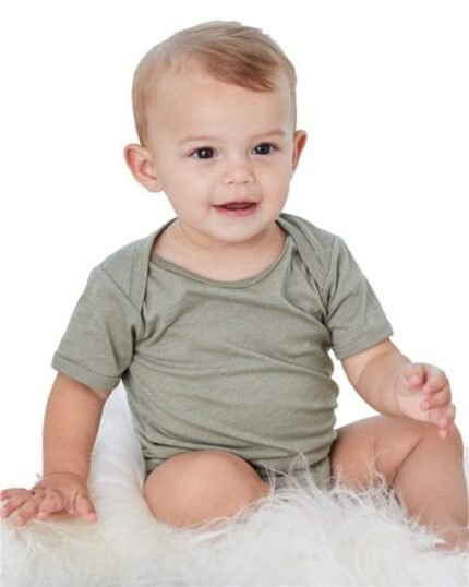 BELLA + CANVAS - Infant Jersey One Piece, Newborn to Infant Short-Sleeve Bodysuit