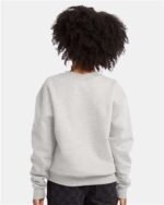 Hanes Ecosmart Crewneck Sweatshirt, Long Sleeve Solid Print Pullover Sweater - Image 3