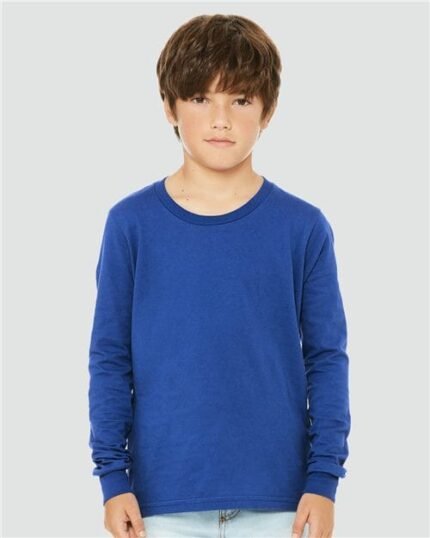 BELLA+CANVAS Youth Jersey Long Sleeve Tee – Soft, Stylish & Comfortable