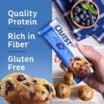 Muffin Protein Bars with Blueberry Flavor,Per pack 2.12 oz