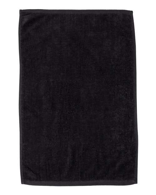 82237_f_fm.jpg Q-Tees - Hemmed Hand Towel with Velour and Terrycloth Sides - Image 1