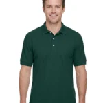 Hanes Ecosmart Jersey Polo, Short Sleeve Collared Polo Shirt