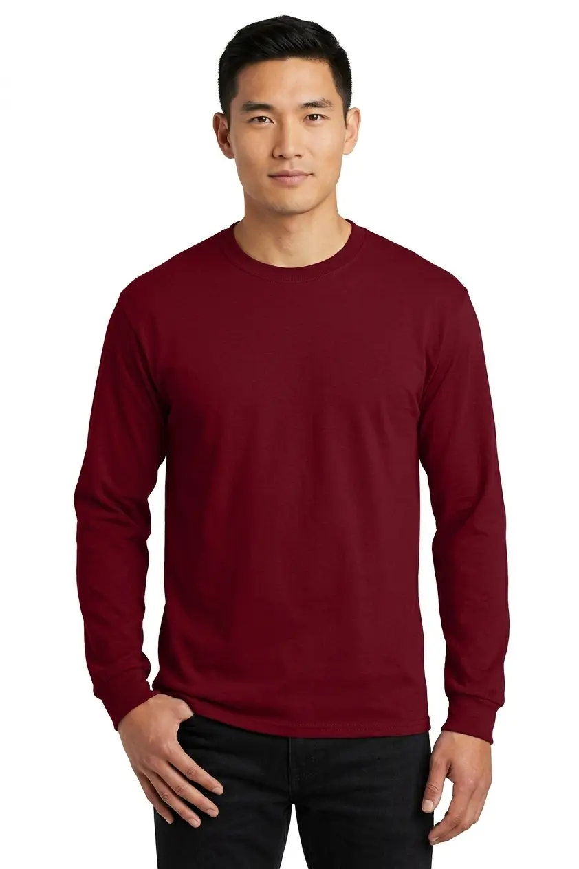 Men-6 Gildan Ultra Cotton Tee, 100% US Cotton Long Sleeve T-Shirt - Image 1