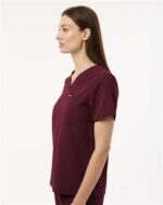 Jaanuu - Women's Rhena Essential 1-Pocket Scrub Classic fit V-Neck Top - Image 2